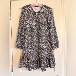 NWT J Crew Factory Floral Peasant Dress Women Small